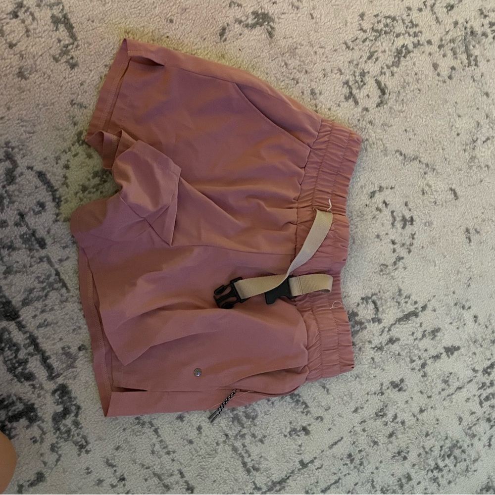 Bear Paw Pink Athletic Shorts Lightweight Elastic Waist